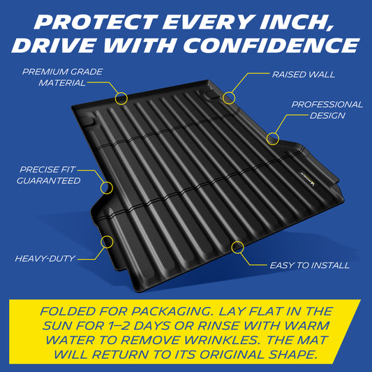Michelin Truck Bed Mat for 2022-2026 Ford Maverick 4.5 FT Only, TPE Truck Bed Liner