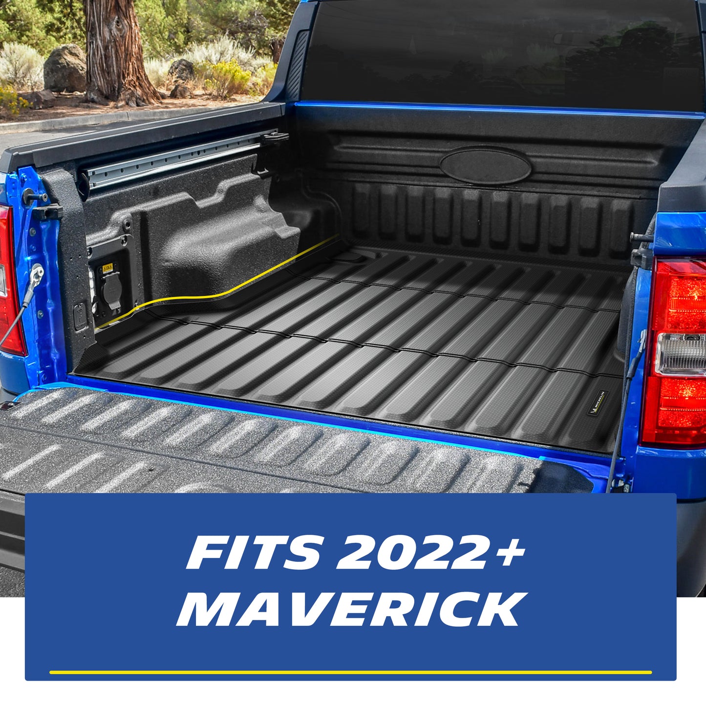 Michelin Ford Maverick 4.5 FT 2022¨C2026 bed liner installed inside truck bed showing full coverage