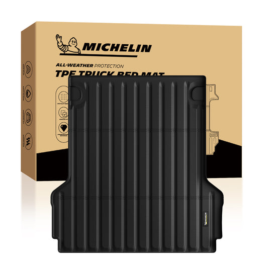 Michelin Ford Maverick 4.5 FT 2022¨C2026 truck bed mat shown with retail packaging and molded liner