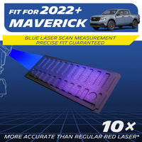 Michelin Ford Maverick 2022-2026 tailgate mat engineered with blue laser scan measurement for precise fit