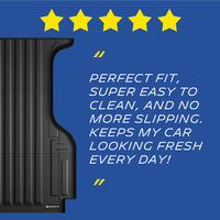 Michelin Ford Ranger 5FT Bed 2019-2023 truck bed mat with five star customer review highlighting easy cleaning and anti slip surface