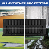 Michelin Ford Ranger 2024-2026 tailgate mat displayed across beach snow grass and muddy terrain for all weather protection