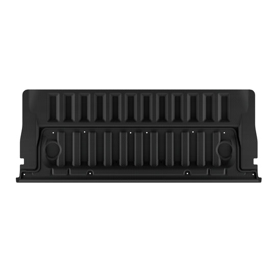 Michelin Ford Ranger 2024-2026 tailgate mat full flat layout showing molded grooves and edge contour shape