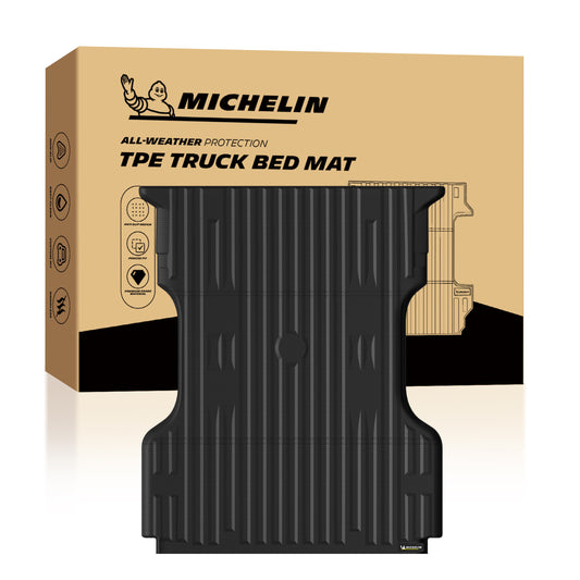 Michelin Ford Super Duty 6.75 FT 1999¨C2016 bed mat displayed with branded packaging box