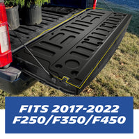 Michelin Ford Super Duty F250 F350 F450 2017-2022 tailgate mat installed on truck bed tailgate outdoor view