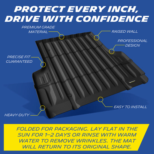 Michelin Truck Bed Mat for 2005-2021 Nissan Frontier 5 FT Only, TPE Truck Bed Liner