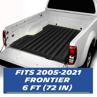 Michelin Nissan Frontier 6 FT 2005-2021 truck bed mat installed inside truck bed showing edge coverage
