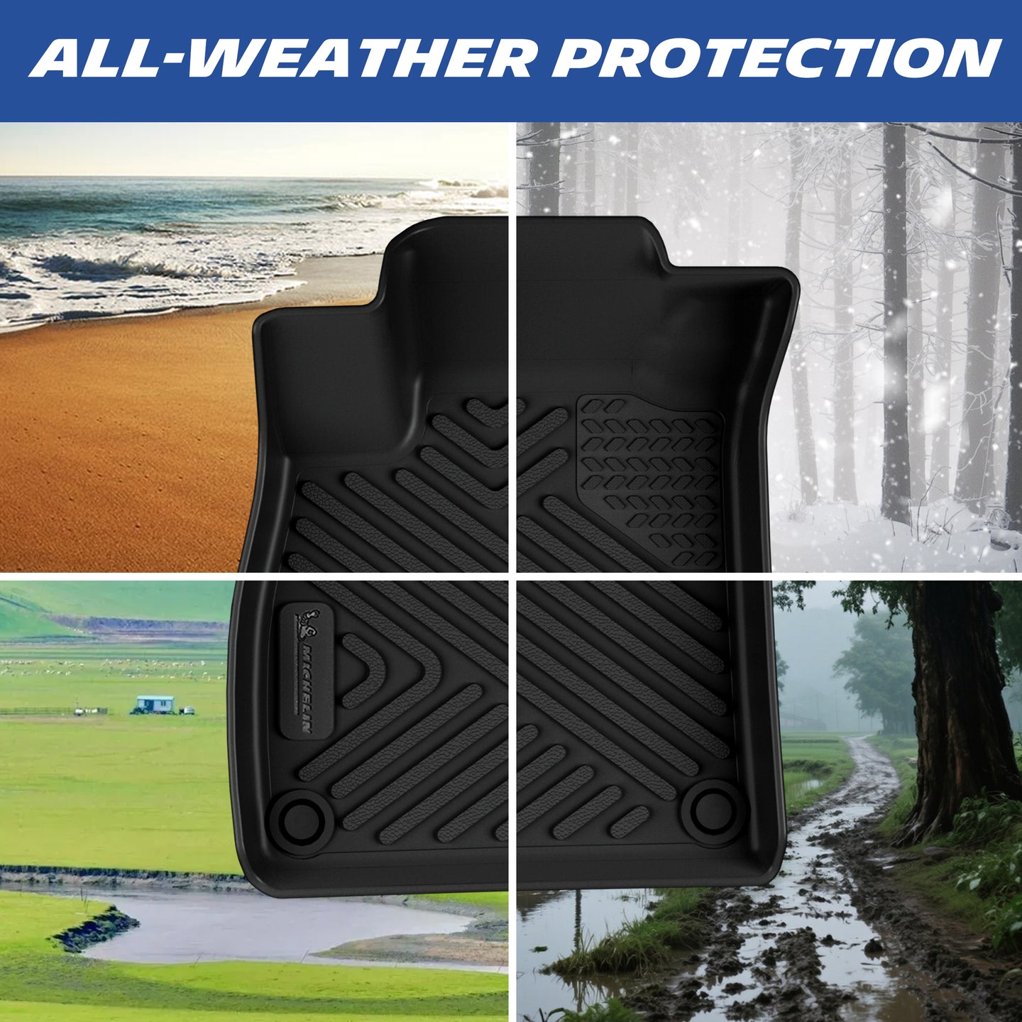 Michelin Honda Accord Sedan 3PCS 2018-2022 mats all weather protection scenes