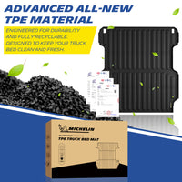 Michelin Honda Ridgeline truck bed mat 2017-2026 with TPE pellets certification sheets and packaging box