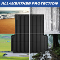 Michelin Jeep Gladiator JT truck bed mat 2020-2026 displayed across sand snow grass and muddy conditions