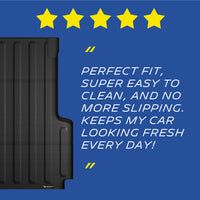 Michelin Jeep Gladiator JT truck bed mat 2020-2026 five star review graphic with customer feedback text