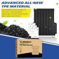Michelin Jeep Gladiator JT truck bed mat 2020-2026 with TPE material pellets certification sheets and box