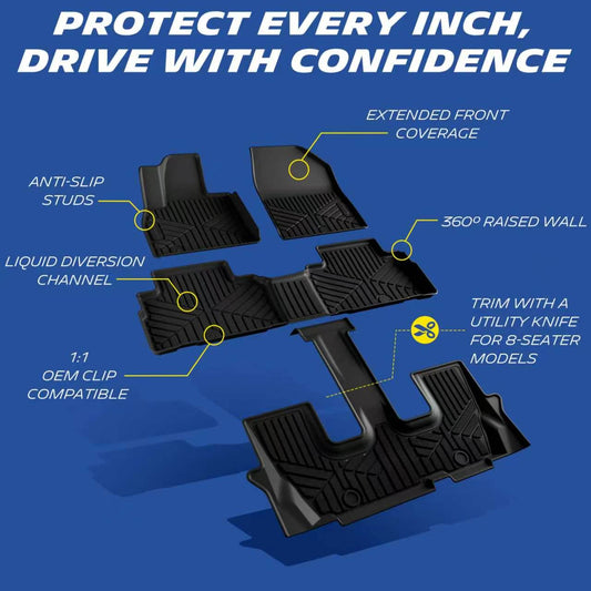 Michelin Floor Mats for Kia Telluride (2020–2025)