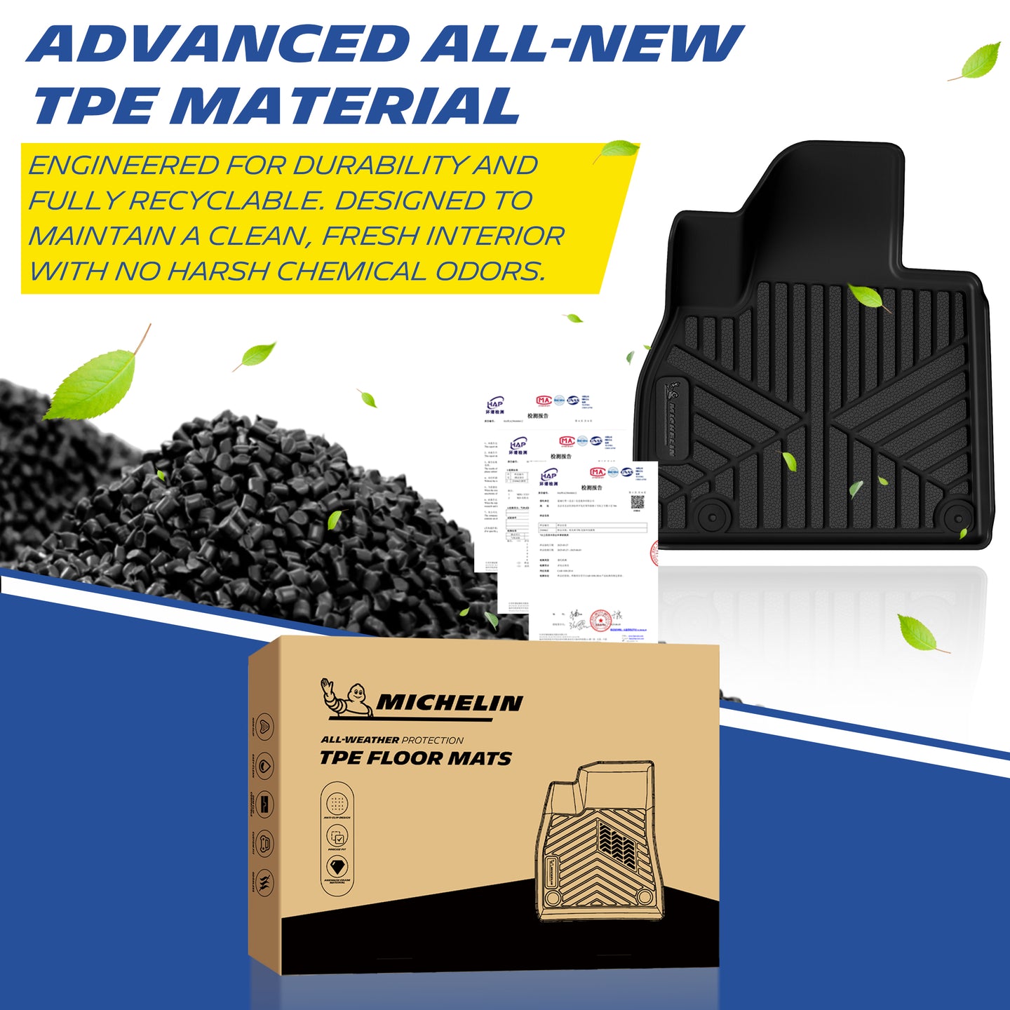 Michelin Kia Telluride 7/8 seats 2020-2025 TPE material pellets and mat
