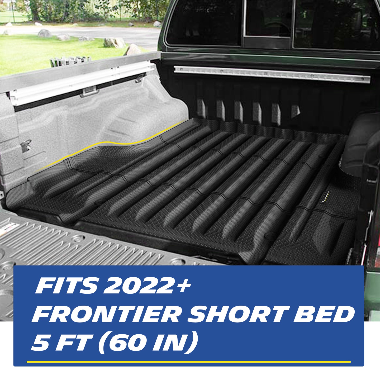 Michelin Nissan Frontier 5 FT 2022¨C2026 truck bed liner installed showing full coverage and edge fit