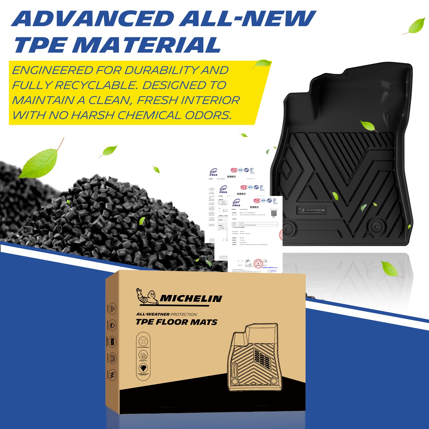 Michelin Nissan Sentra 3PCS 2020-2025 TPE material pellets display