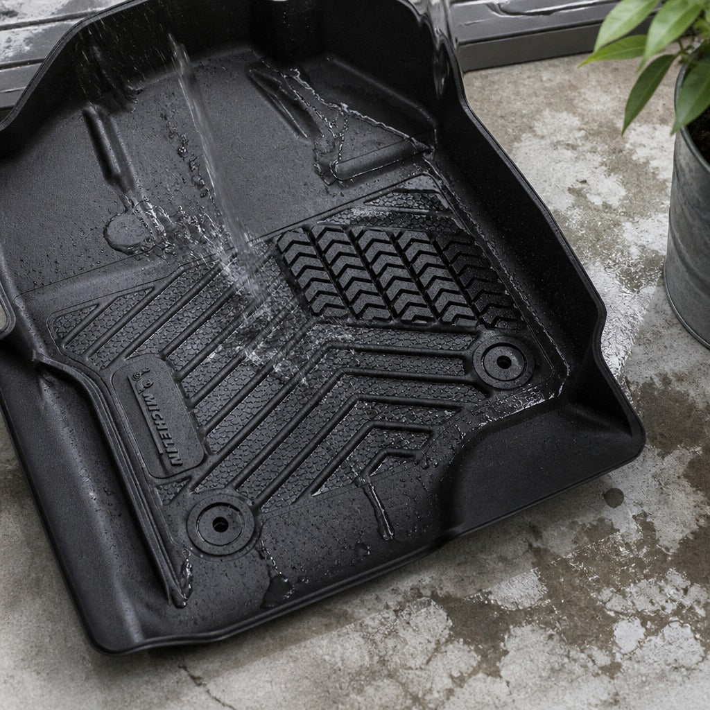 Michelin Premier F-150 floor mat easy clean hose-off rinse