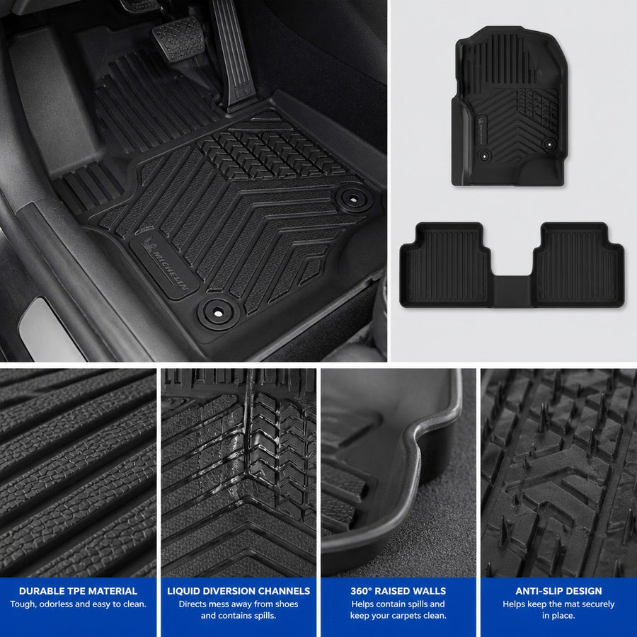 Michelin Premier Front & Rear Floor Mats for Ford Super Duty Crew Cab (2017-2026) features