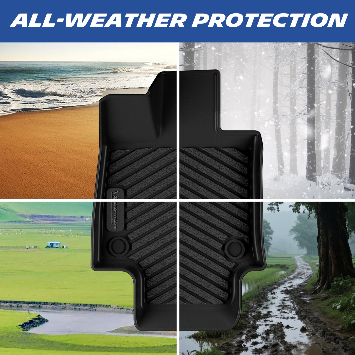 Michelin RAV4 3PCS 2019-2025 floor mats all weather use