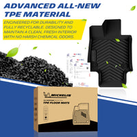 Michelin RAV4 3PCS 2019-2025 floor mat TPE material texture