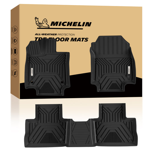 Michelin RAV4 3pcs 2019-2025 full front and rear mats layout