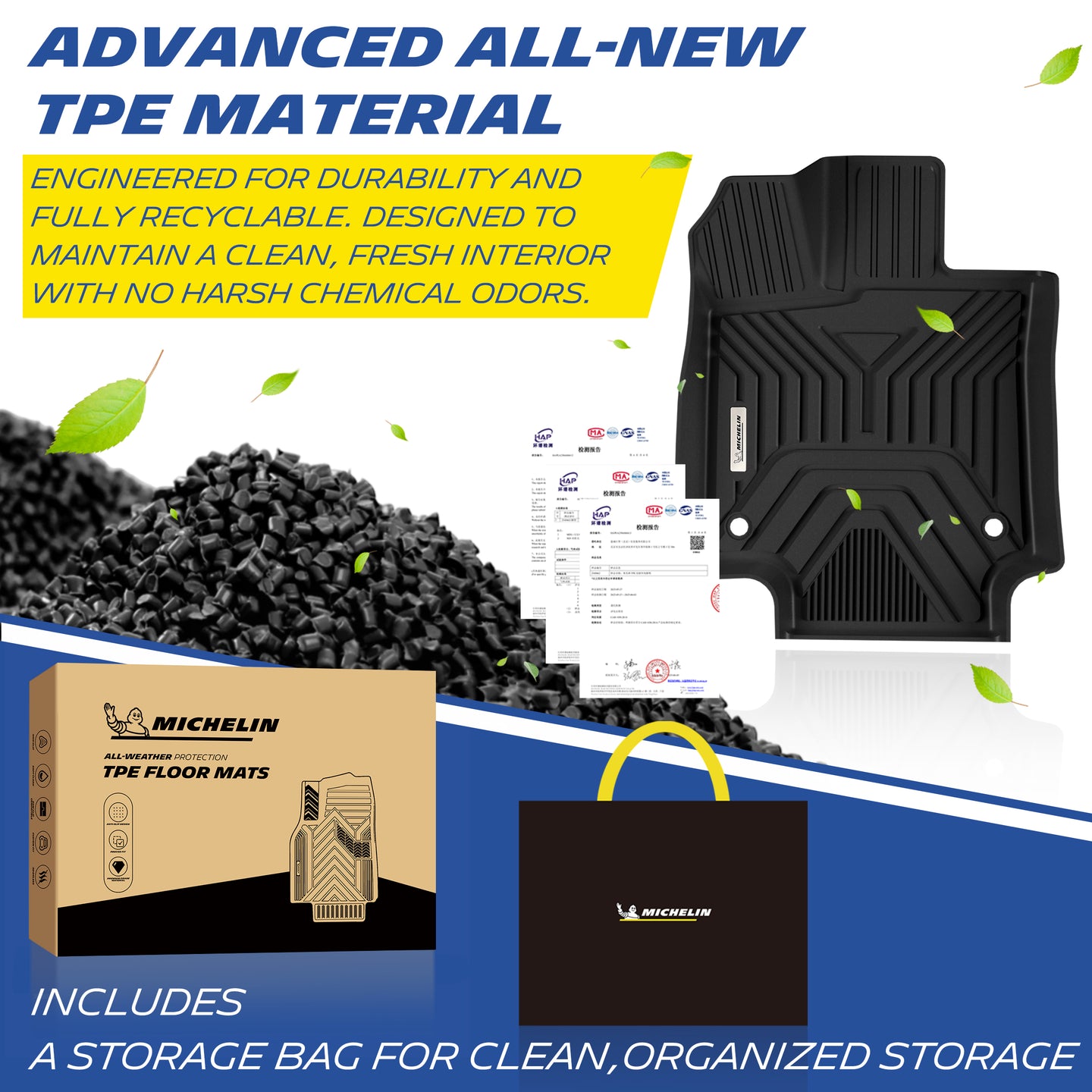 Michelin RAV4 3pcs 2019-2025 TPE material and packaging display