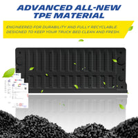 Michelin Silverado 1500 tailgate mat 2019 TPE material with recyclable pellets and eco-friendly display