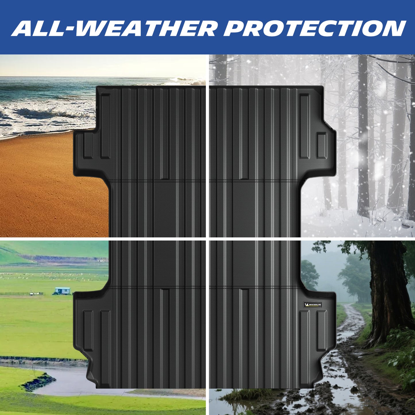 Michelin Silverado 2500 3500 68ft 2020-2026 truck bed mat all weather usage