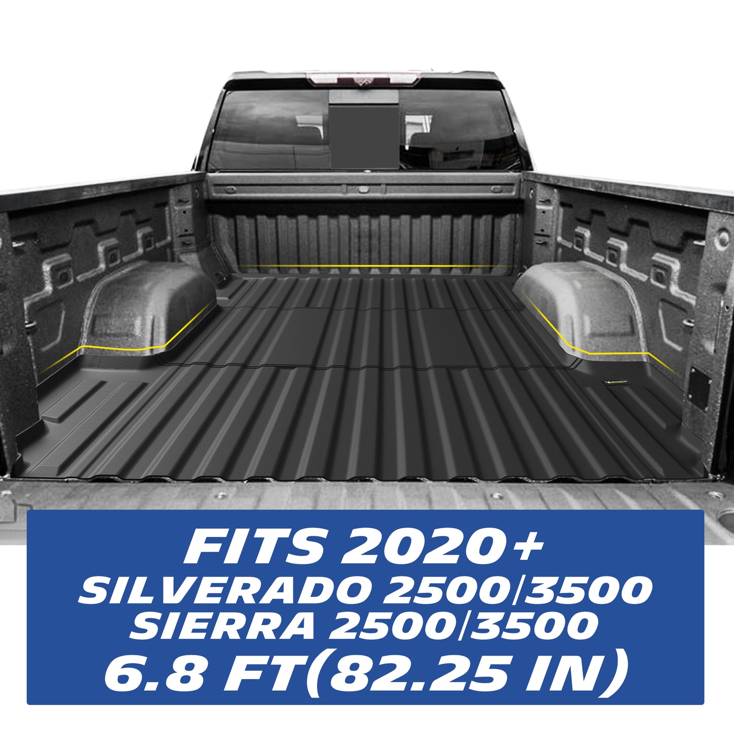 Michelin Silverado 2500 3500 68ft 2020-2026 truck bed mat installation