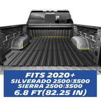 Michelin Silverado 2500 3500 68ft 2020-2026 truck bed mat installation
