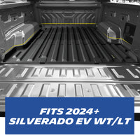 Michelin Silverado EV standard bed 2024-2026 liner installed inside truck bed showing edge-to-edge coverage