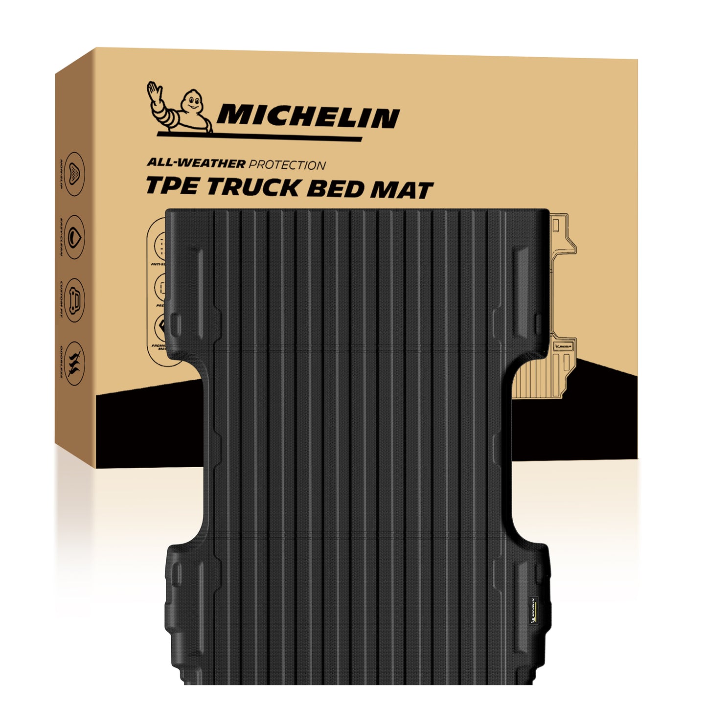 Michelin Silverado 2500 66ft 2007-2019 truck bed mat packaging