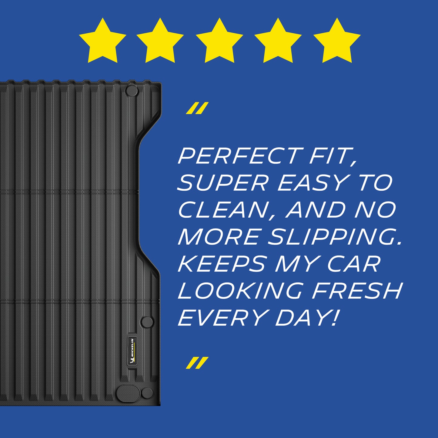 Michelin Tacoma 5 ft bed mat 2024¨C2026 with five star customer review and anti-slip surface