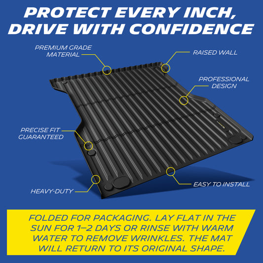 Michelin Truck Bed Mat for 2024-2026 Toyota Tacoma 5 FT, TPE Truck Bed Liner