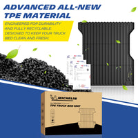 Michelin Tacoma 5 ft bed mat 2024¨C2026 made from TPE material with recyclable pellets
