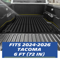 Michelin Tacoma 6 ft bed mat 2024¨C2026 installed inside truck bed showing full coverage fit