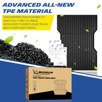 Michelin Tacoma 6 ft bed mat 2024¨C2026 with TPE material pellets and packaging box