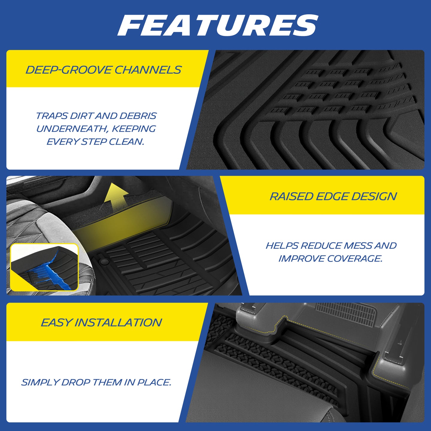 Michelin Tacoma Double Cab 3PCS 2024–2026 deep groove channel detail