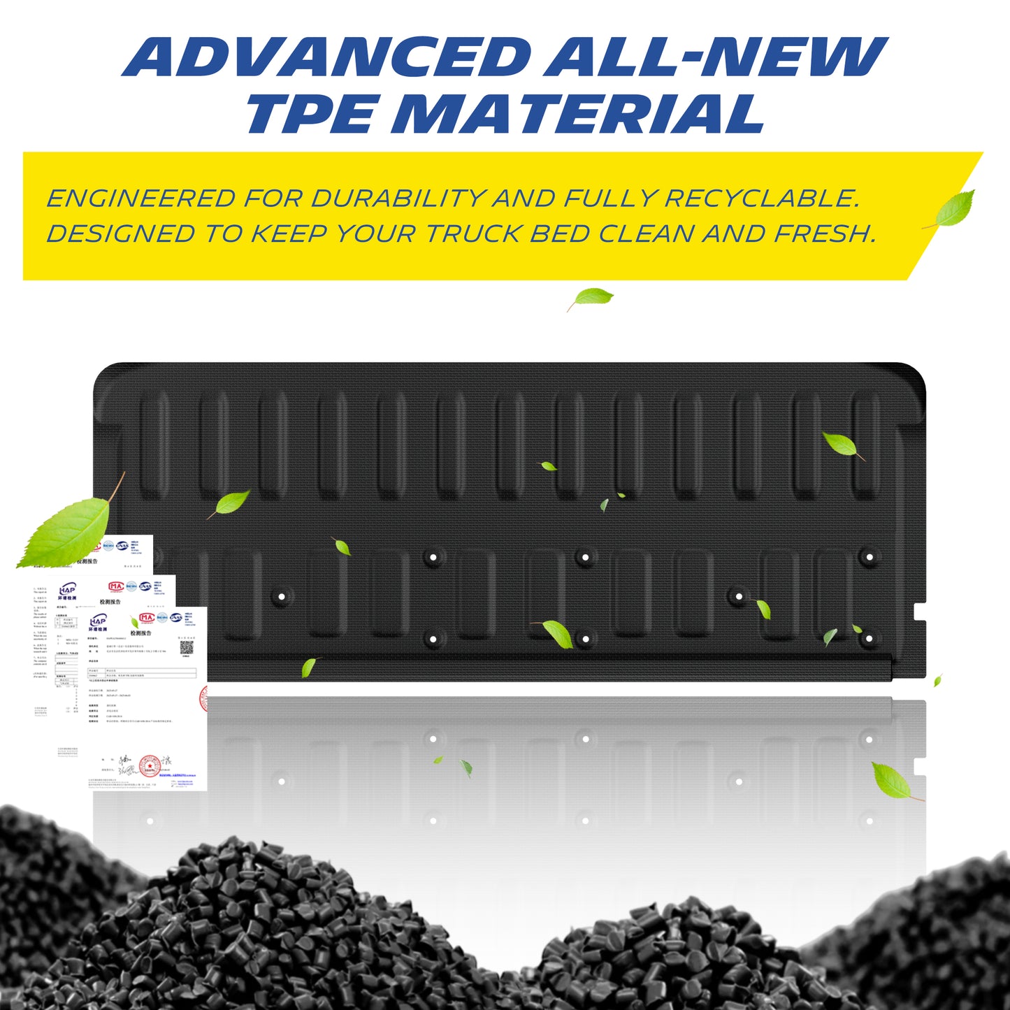 Michelin Truck Tailgate Protector for 2019-2023 Ford Ranger, All-Weather Tailgate Mat, Custom Fit, TPE, Pad