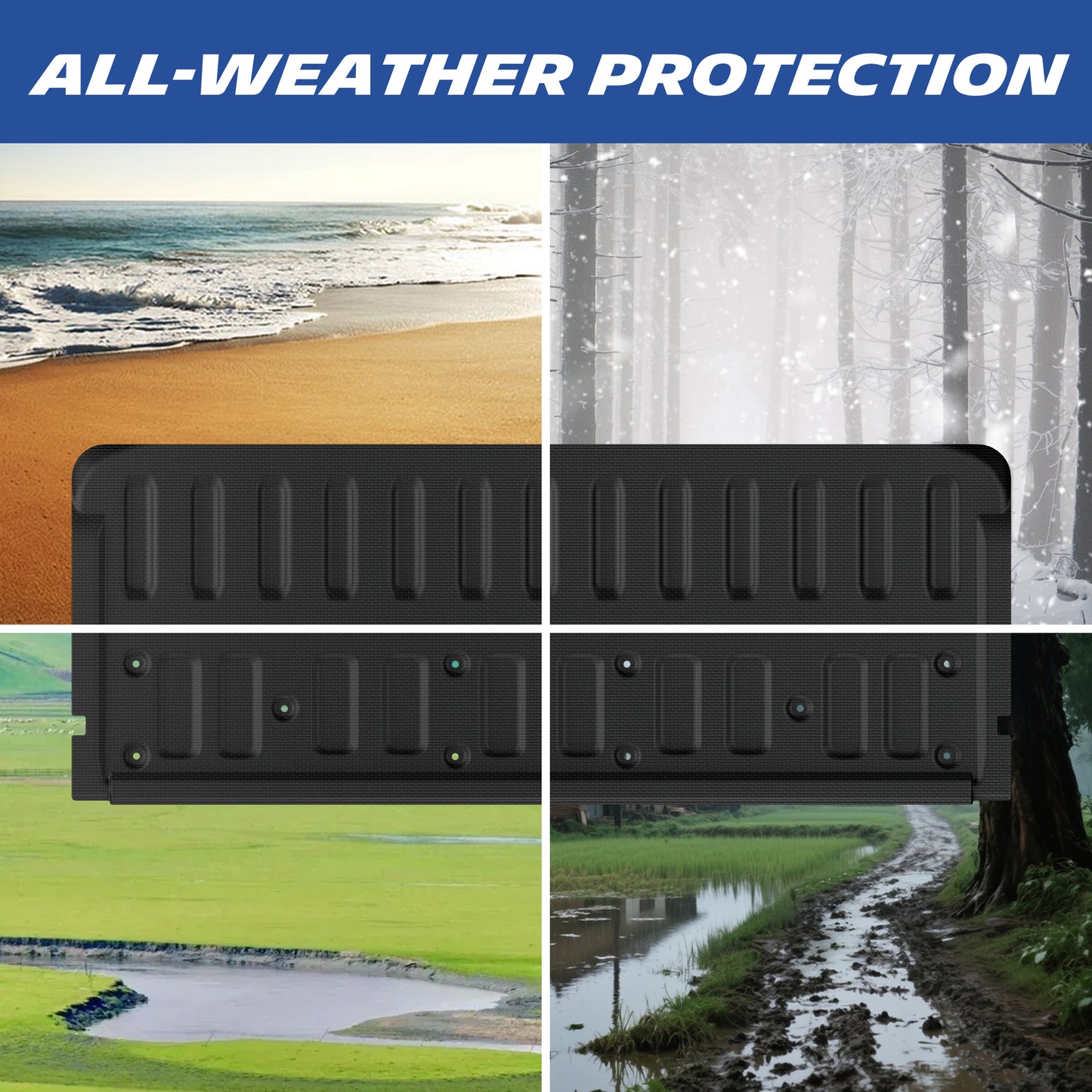Michelin Truck Tailgate Protector for 2019-2023 Ford Ranger, All-Weather Tailgate Mat, Custom Fit, TPE, Pad