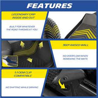 Michelin Toyota Camry 2025-2026 mats deep grooves raised wall clip system
