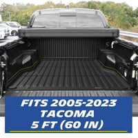 Michelin Toyota Tacoma 5 FT 2005¨C2023 bed mat installed in truck bed showing full coverage fit