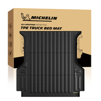 Michelin Toyota Tundra 5.5 FT 2007-2021 truck bed mat displayed in front of retail packaging box