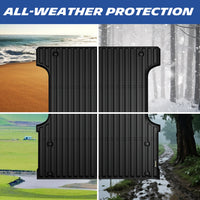 Michelin Toyota Tundra 5.5 FT 2022-2026 truck bed mat across beach, snow, rain, and mud conditions