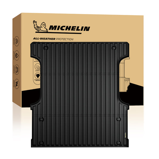 Michelin Toyota Tundra 5.5 FT 2022-2026 truck bed mat displayed with packaging and full mat shape