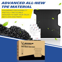 Michelin Toyota Tundra 5.5 FT 2022-2026 truck bed mat with TPE material pellets and certification sheets