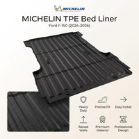 Michelin Truck Bed Mat for 2024-2026 Ford F-150 5.5 FT, TPE Truck Bed Liner